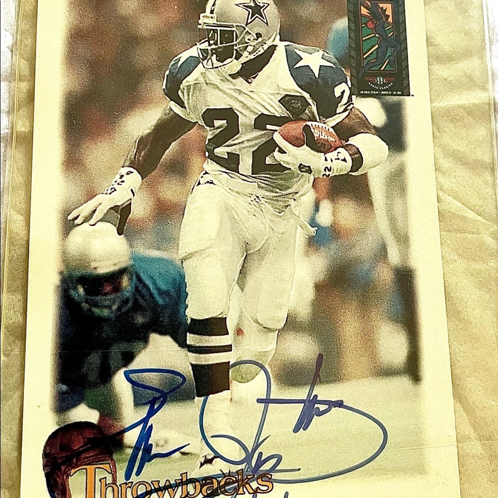 Emmitt Smith Autographed Card